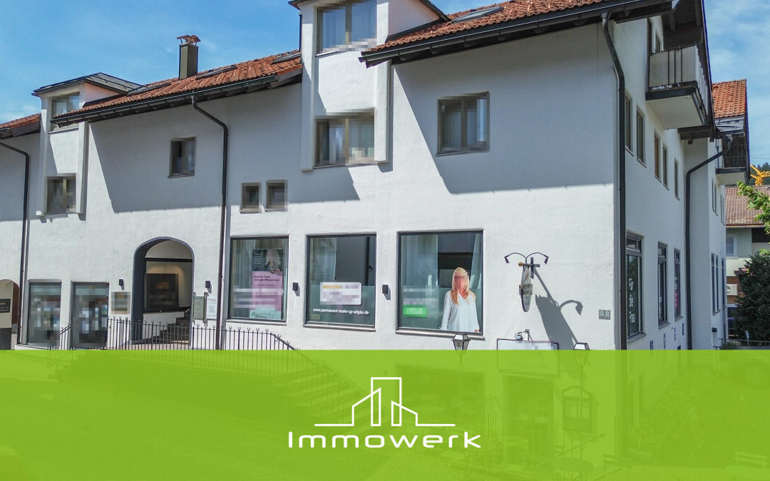 Kapitalanlage: Gepflegte Gewerbeeinheit mit zwei Außenstellplätzen in Oberstaufen